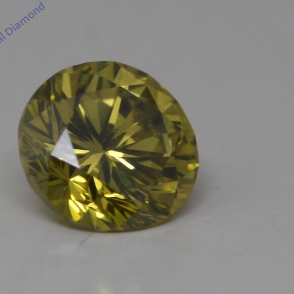 Round Mined Loose Diamond 0.73 Ct Vivid Brown Yellow Vvs1 Igl C52003001 - Picture 3 of 6